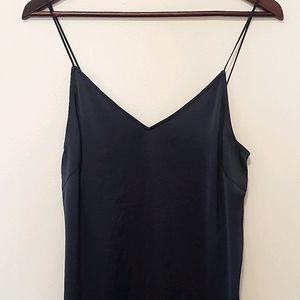 Navy blue Wilfred silky slip dress